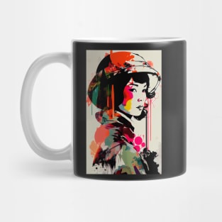 Vintage  woman in pop-art style Mug